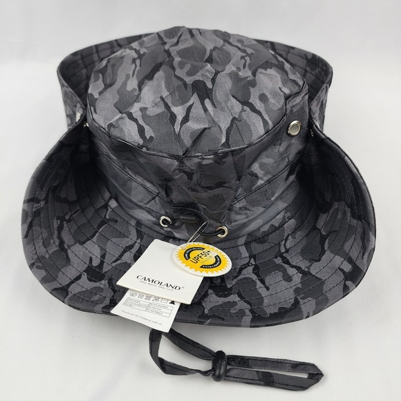 Other - Camoland fishing bucket hat Camo Gray Breathable SPF 50 Fine Polyester Quick Dry